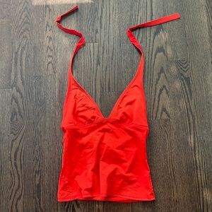 CK Red Halter Top